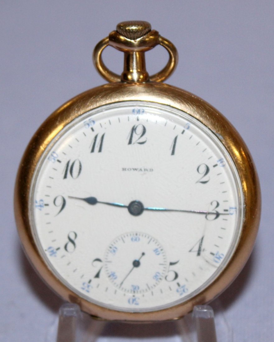 E Howard 17J 16S OF GF Pocket Watch (1 of 6)
