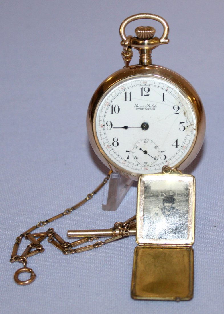 Dan Patch Stop Watch 7J 16S OF Pocket Watch (1 of 6)