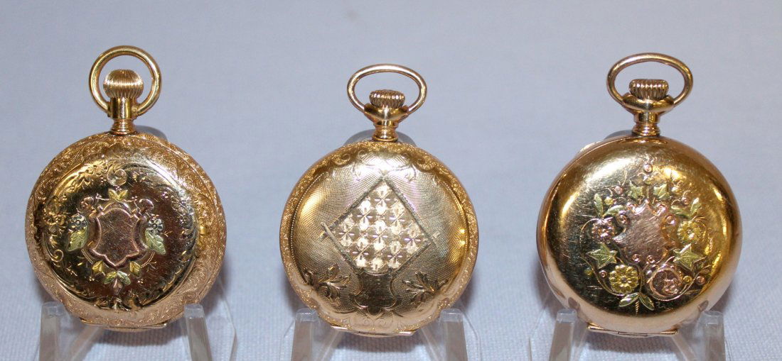 3 Elgin GF HC Pocket Watches (1 of 8)