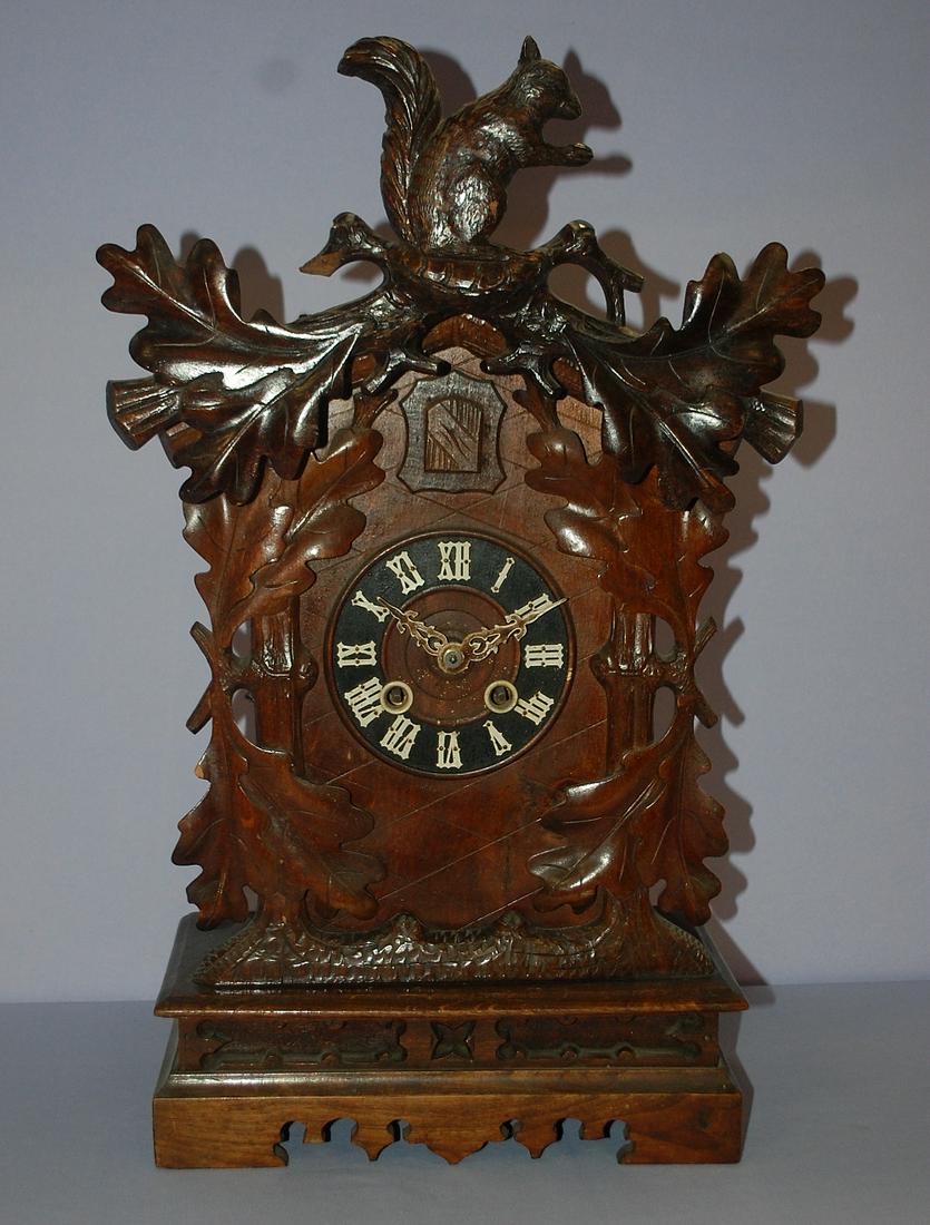 Carved Shelf Cuckoo Clock (1 of 6)