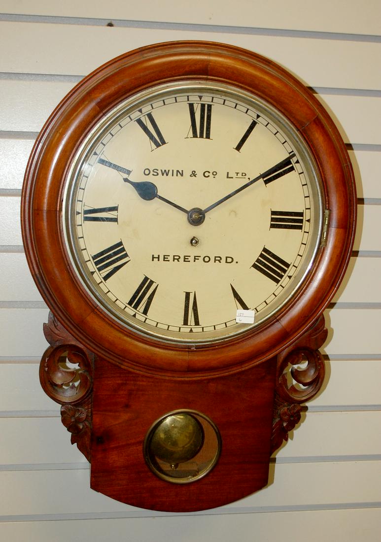 Antique English Fusee Wall Clock (1 of 5)