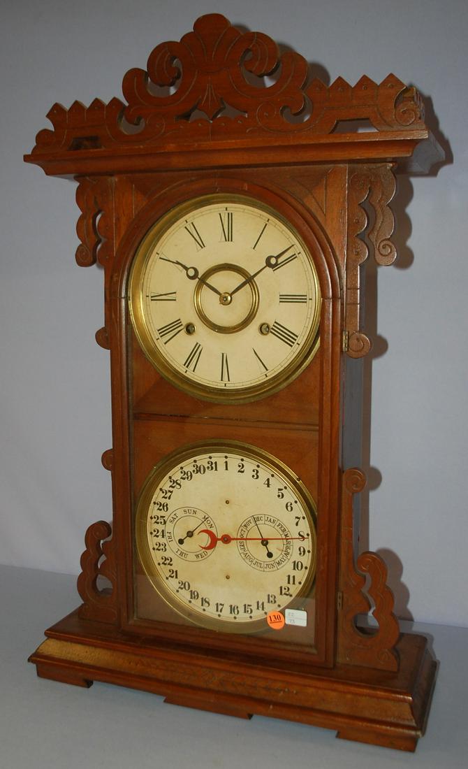 Welch Double Dial Calendar Clock, BB Lewis (1 of 9)