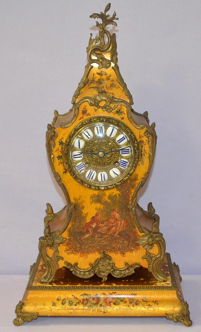 French Boulle Clock w/ Courting Couple (1 of 10)