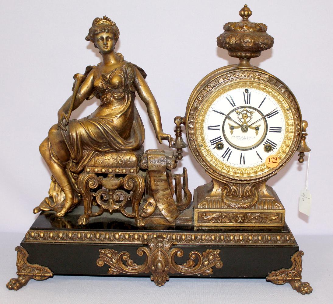 Ansonia Statue Clock "Opera" (1 of 6)