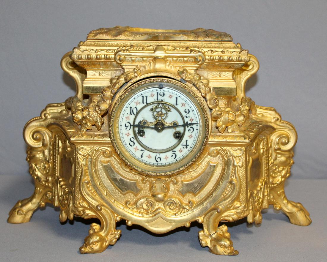 Large Waterbury Figural Clock Base, No Statue (1 of 6)