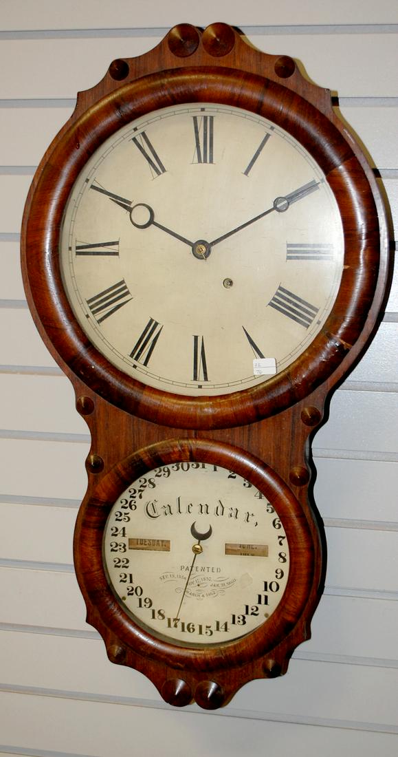 Seth Thomas Figure 8 Double Dial Calendar Clock (1 of 4)