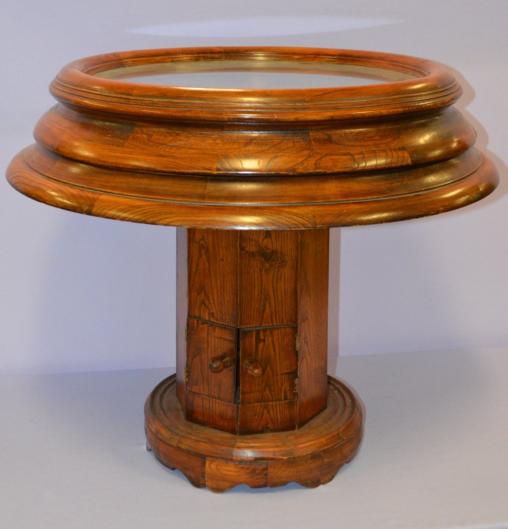 Antique Scikohaa Oak Coffee Table Clock (1 of 7)