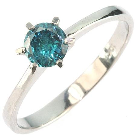 .40 ct Genuine Blue Diamond Solitaire 10 K Ring: .40 ct Genuine Blue Diamond Solitaire 10 K White Gold Ring All items sell As Is, Where Is, no guarantees of any kind. We accept Mastercard & Visa, no paypal, no personal checks, no money orders, no wi