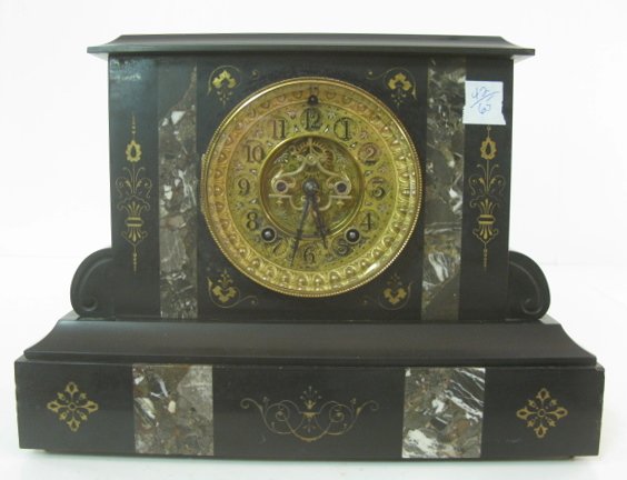 Ansonia Marble Mantle Clock