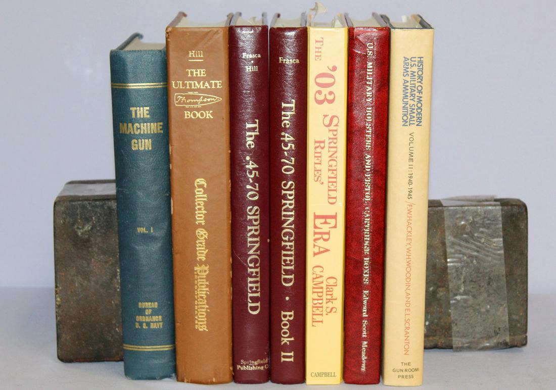 7 Books on World War Two Guns.: 7 Books on World War 2 Guns. 1- History of Modern US Military Small Arms Ammunition by F.W. Hackley, W.H. Woodin, and E.L. Scranton, 297 pages. 2- The '03 Springfield Rifles Era by Clark S. Campbell, 