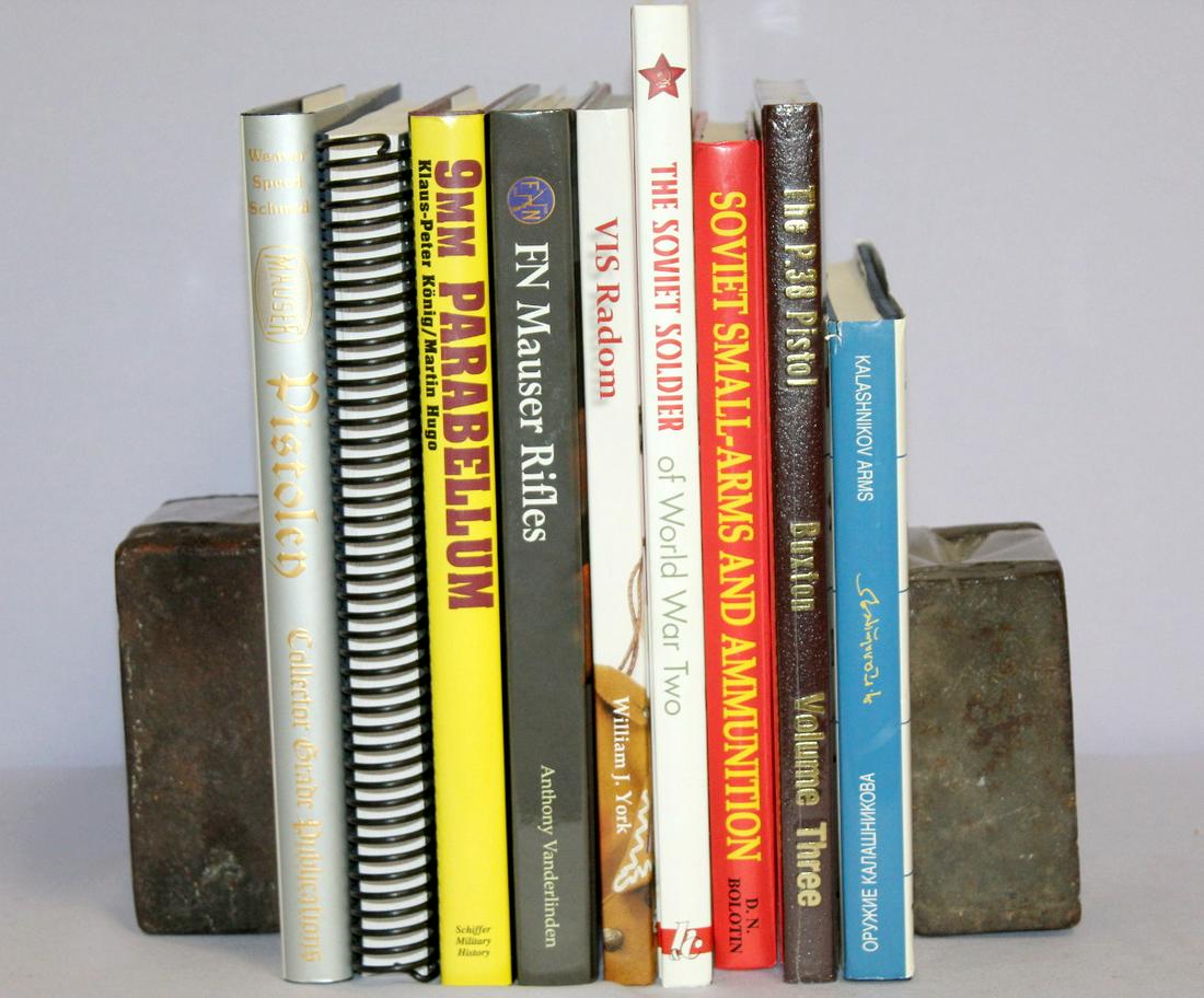 9 Books on World War Two Guns.: 9 Books on World War Two Guns. 1- Vis Random by William J. York, 256 pages. 2- The Soviet Soldier by Phillippe Rio, 176 pages. 3- Soviet Small-Arms and Ammunition by D.N. Bolotin, 264 pages. 4- Kalash