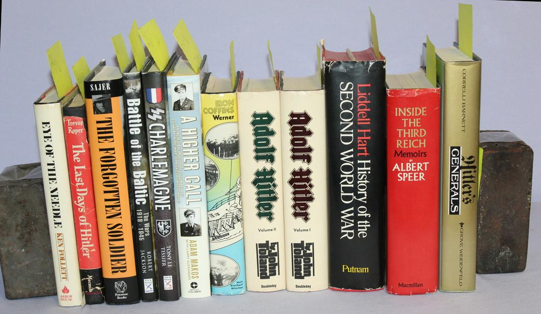12 Books of World War 2 Stories: 12 Books of World War 2 Stories. 1- Eye of the Needle by Ken Follett, 311 pages. 2- the Last Days of Hitler by H.R. Trevor - Roper, 254 pages. 3- The Forgotten Soldier by Guy Sajer, 465 pages. 4- Batt