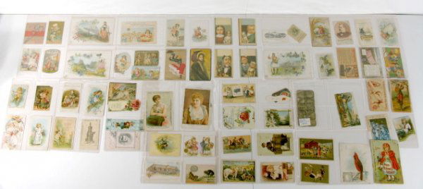 70 Implement, Stove, Sewing + Trade Cards: 70 Implement, Stove, Sewing, Clothing & Other Trade Cards: Old Reliable Schuttler Wagons; Deering Harvester Co.; Minneapolis; Deere & Co.; David Bradley Mfg.; Barlow Corn Planter. Stoves & Ranges: The