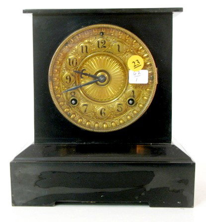 Ansonia Enameled Iron Mantle Clock