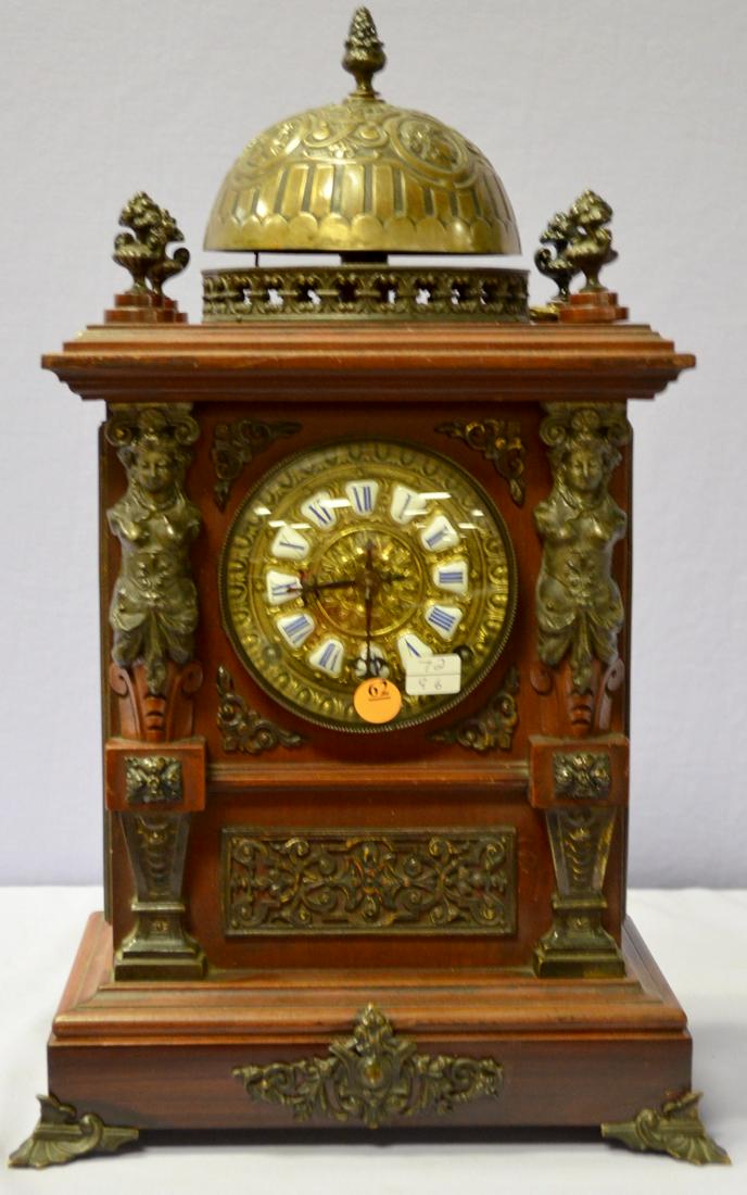 Ansonia Bell Top Cabinet Antique No.1 Clock (1 of 7)
