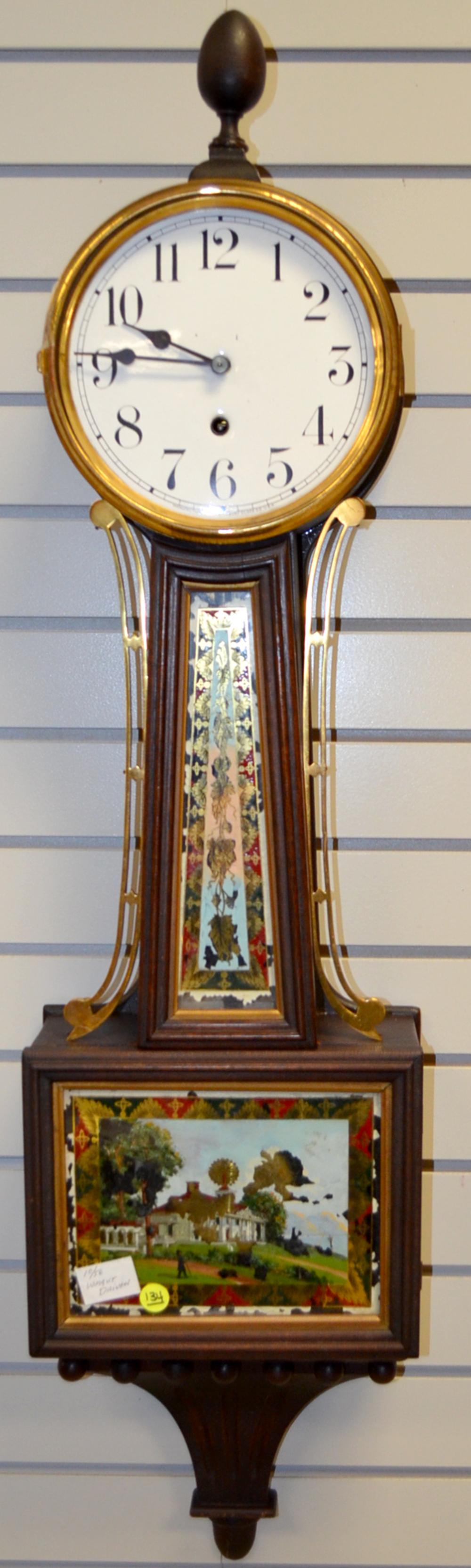 Waterbury Weight Driven Banjo Clock (1 of 7)
