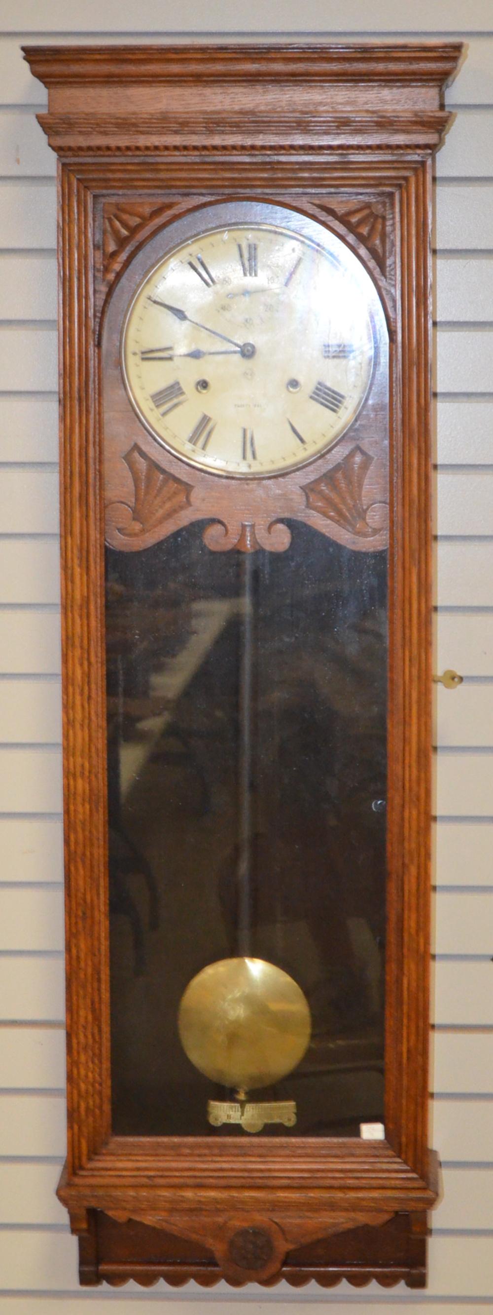 Seth Thomas Oak 30 Day Wall Regulator (1 of 6)