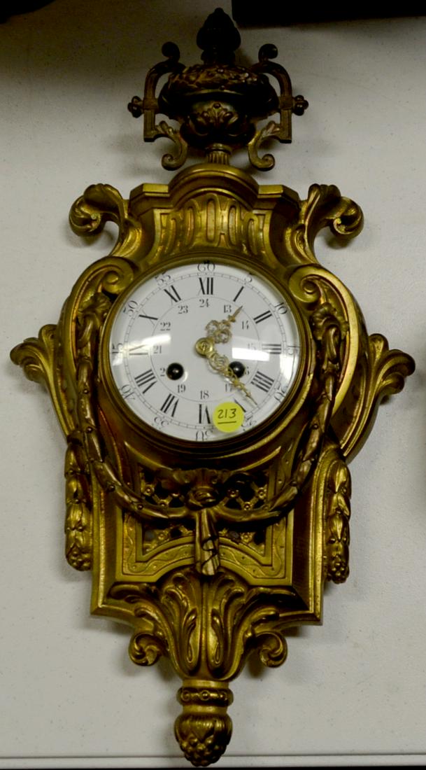 Antique French Hanging Cartel Clock (1 of 2)