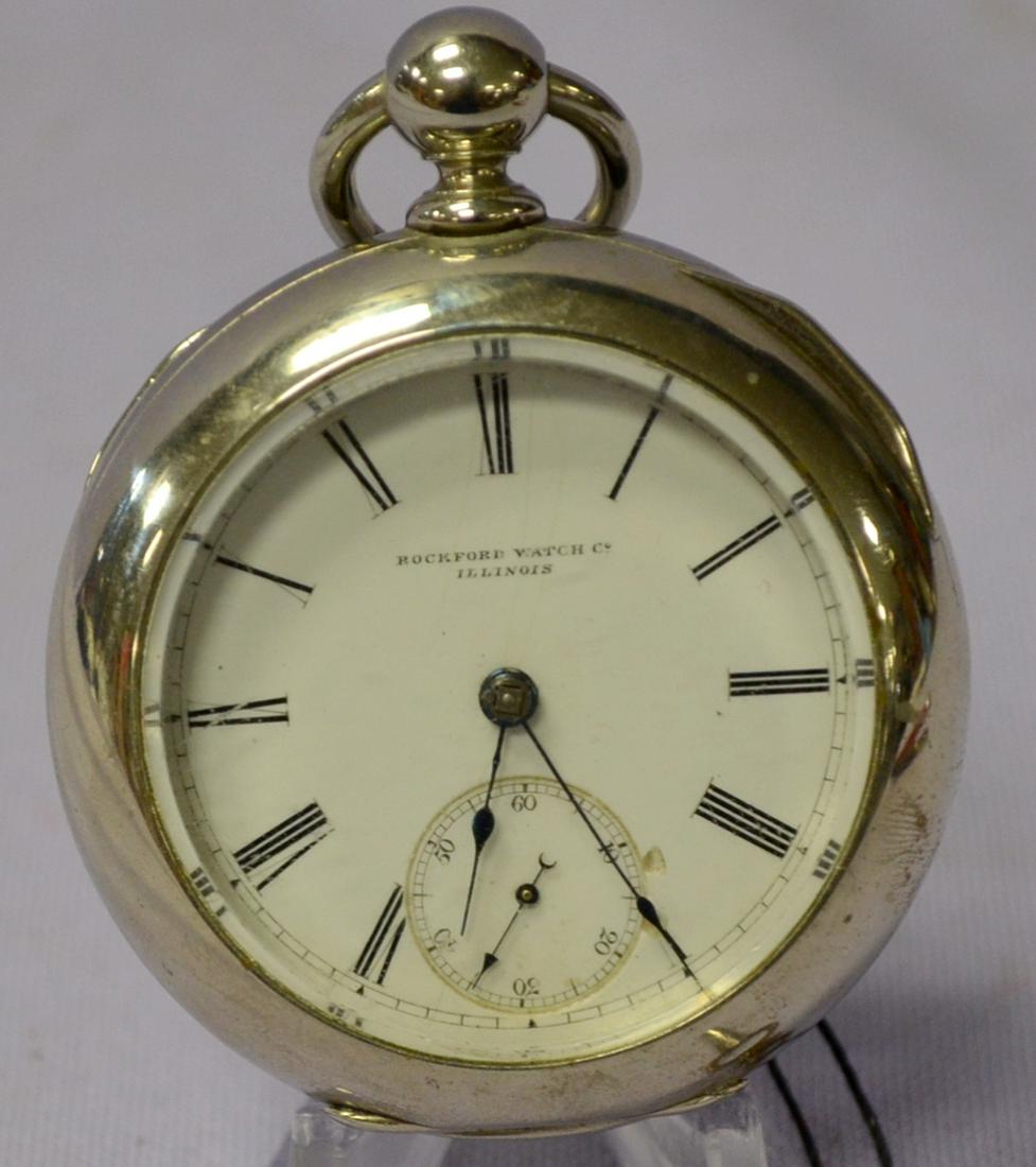 Rockford 18S 9J OF KW/KS Full No. 891 Pocket Watch (1 of 4)