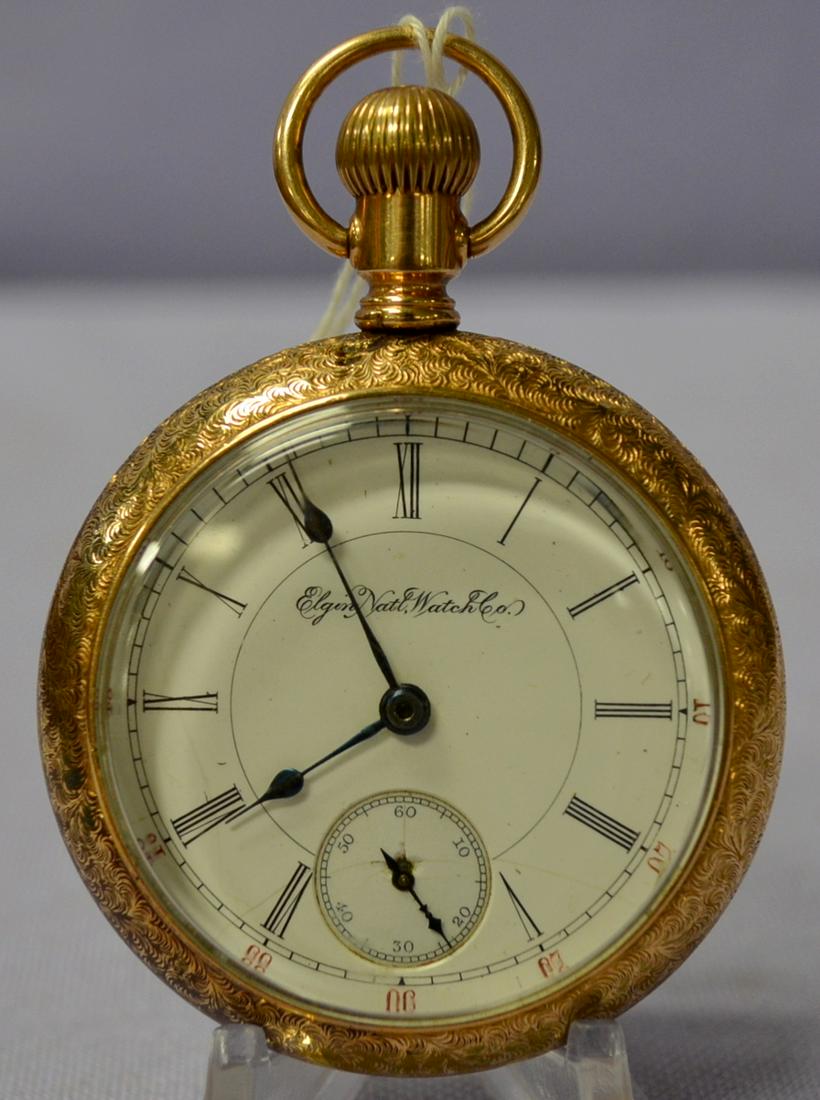 Gm wheeler elgin store pocket watch