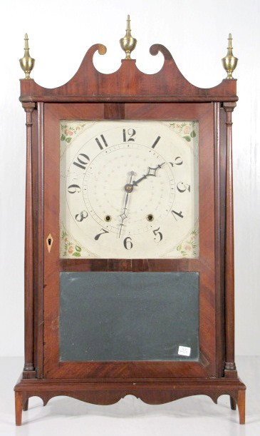 Wadsworth & Turner Pillar and Scroll Clock: Wadsworth & Turner Pillar and Scroll Clock All items sell As Is, Where Is, no guarantees of any kind. We accept Mastercard & Visa, no paypal, no personal checks, no money orders, no wire transfers. Yo