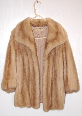 Rich's Fur Salon Ladies Jacket, Natural Fur : Rich's Fur Salon Ladies Jacket, Natural Fur: no size indicated; fur type not identified. In excellent condition. All items sell As Is, Where Is, no guarantees of any kind. We accept Mastercard & Visa,