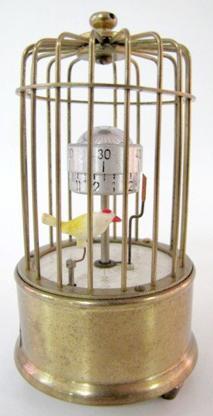 Miniature Annular Dial Bird Cage Clock: Miniature Annular Dial Bird Cage Clock: brass frame. 4 3/4" and running at this time All items sell As Is, Where Is, no guarantees of any kind. We accept Mastercard & Visa, no paypal, no personal chec