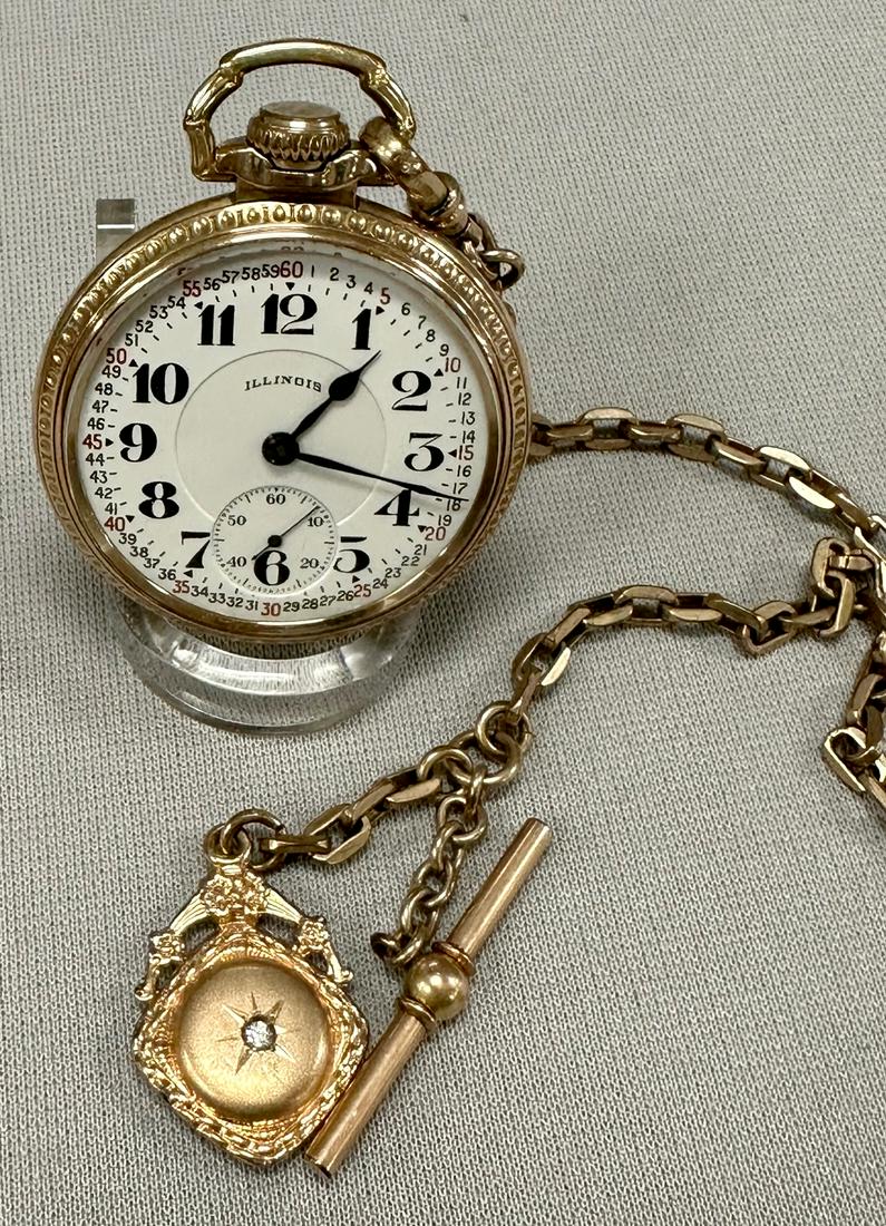 Illinois 60 Hour Bunn Special Pocket Watch 21J 16S (1 of 5)
