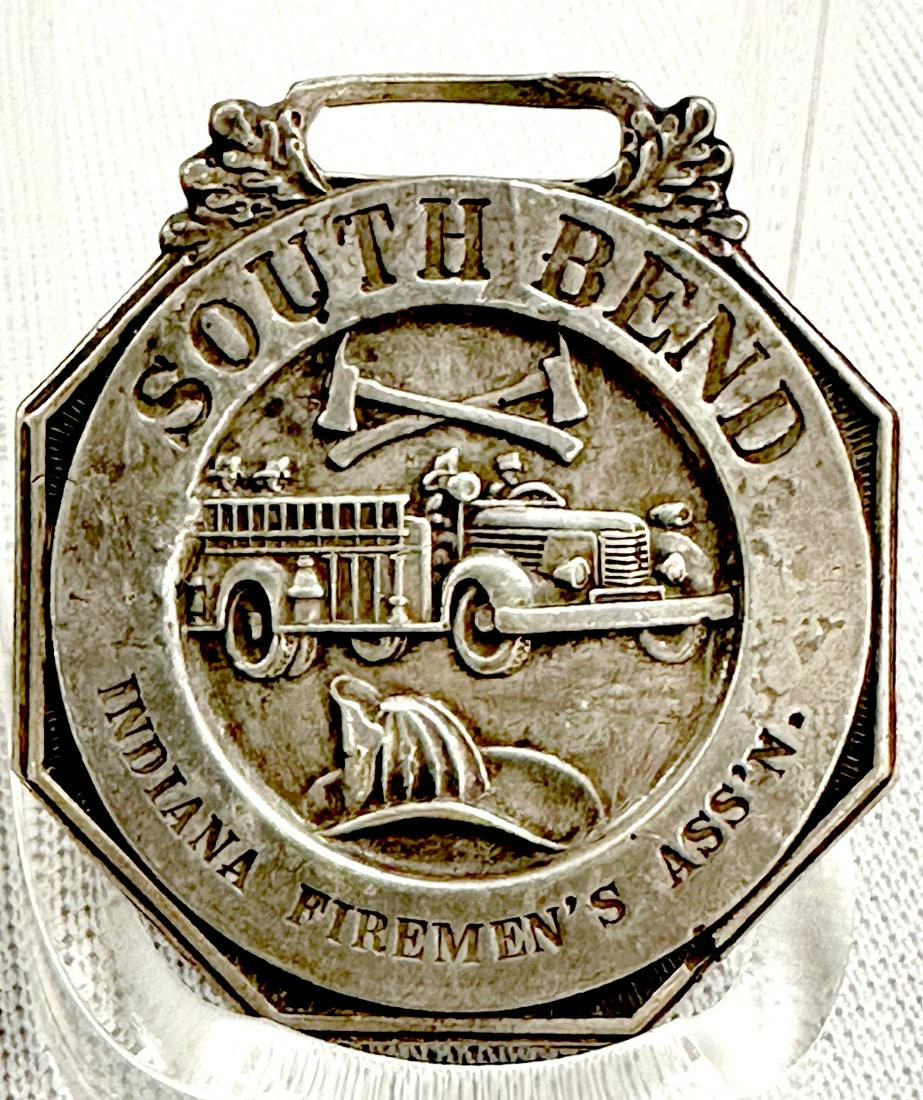 Sterling Antique South Bend Watch Fob (1 of 4)