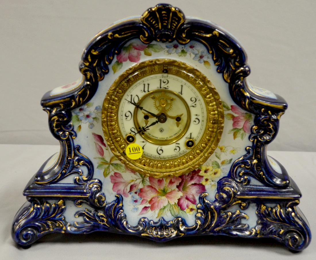 Ansonia "Peconic" China Clock (1 of 4)