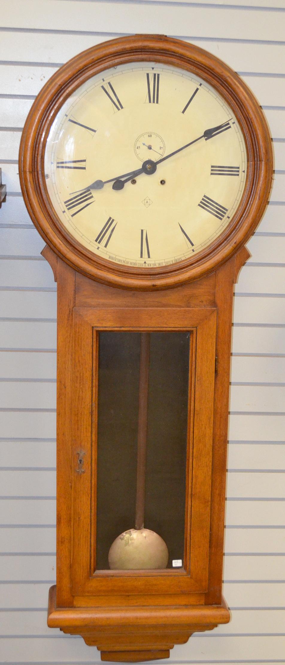 Large Ansonia Wall Regulator Clock (1 of 5)