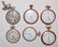 75: 6 Elgin Pocket Watches, OF, 14S - 16S