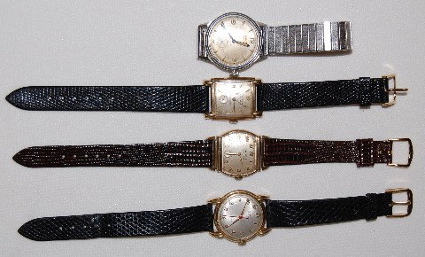4 Gruen Wrist Watches: Veri-Thin and Precision: 4 Gruen Wrist Watches: Veri-Thin and Precision: 1.) Veri-Thin 427, 15J, unadjusted; S.N. G162952; running at this time. 2.)Veri-Thin Precision, 17J, unadjusted, No. 546555. (Not running.) 3.) Precisio