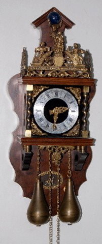 German Zan Dam Atlas Figural Wall Clock