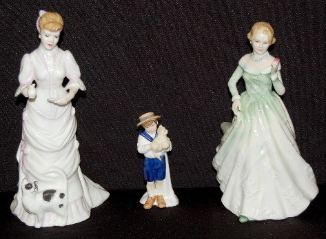 3 Royal Doultons: Special Friend, Lucy & Grace: 3 Royal Doultons: Special Friend, Lucy & Grace: Special Friend, HN 3607, dated 1993, 4" T; Lucy, HN 3858, dated 1996, 8 1/2"; Grace, HN 3699, dated 1996, 7 3/4". No condition problems. ZZZ