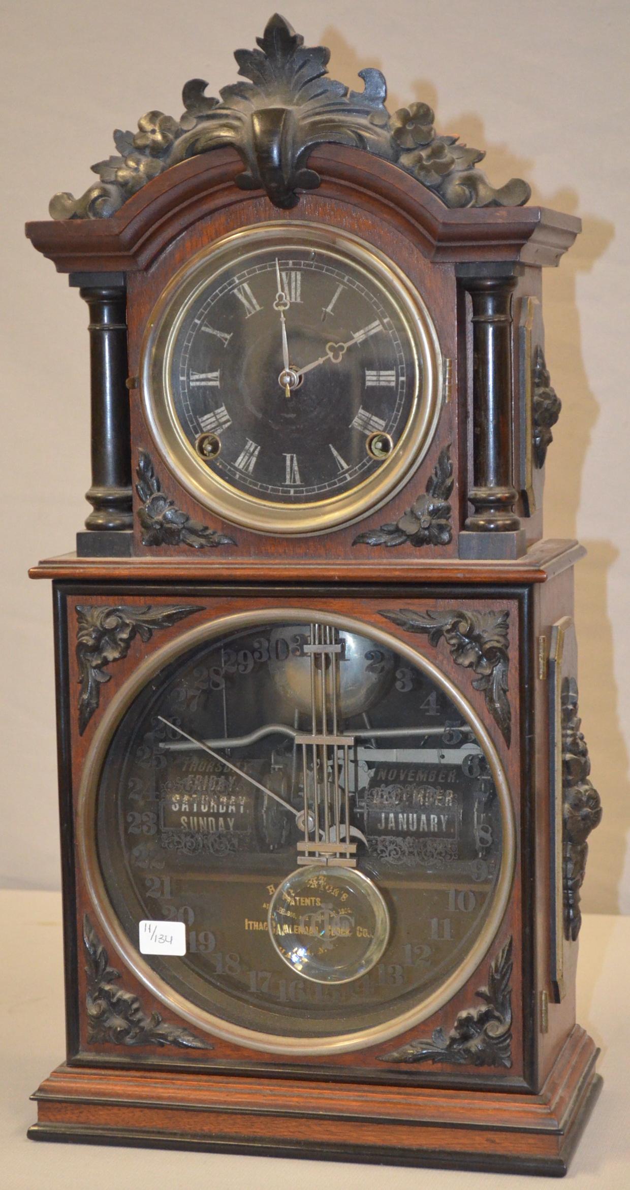 Ithaca 3 1/2 Calendar Clock (1 of 12)