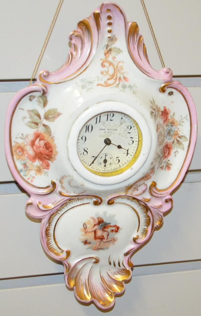 New Haven Mini Hanging China Clock: New Haven Mini Hanging China Clock