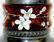 250: Cranberry Enamel Decorated Sweet Meat, Victorian - 2
