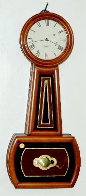 E. Howard #5 Weight Driven Banjo Clock, TO: E. Howard #5 Weight Driven Banjo Clock, TO: Has a signed dial and movement; has weight and pendulum. Not tested. 28 1/2"
