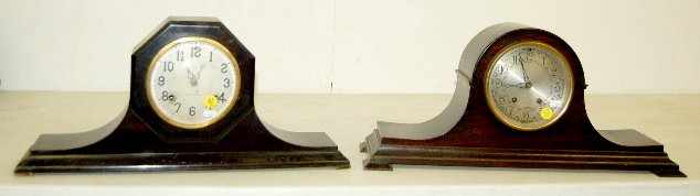 2 Tambour Mantle Clocks