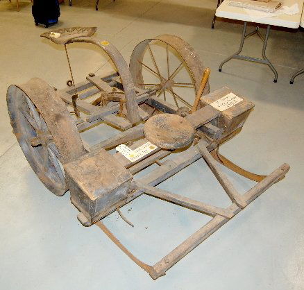 2 Horse Corn Planter: 2 Horse Corn Planter: Cast iron and wood; unmarked; 2 horse drawn; circa 1885. **Please note, this item is being sold F.O.B. Nebraska, this means you the buyer, will have to make your own packing and