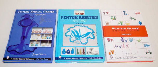 3 Fenton Art Glass Books, 1940-1985 & Others: 3 Fenton Art Glass Books, 1940-1985 & Others: Hardbound Fenton Rarities 1940-1985
