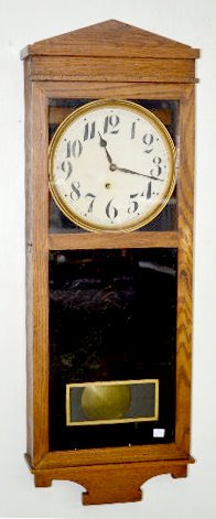 Oak Ingraham Antique Wall Clock