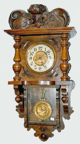 Gustav Becker German Antique Wall Clock Free Swinger 39355411