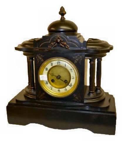 Junghans Black Slate Mantel Clock