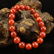 Chinese Natural Nanhong Agate Beads Bracelet