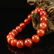 Chinese Natural Nanhong Agate Beads Bracelet - 2