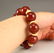 Chinese Red Agate Beads Bracelet - 6