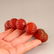 Vintage Chinese Red Agate Beads Bracelet - 5