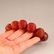 Vintage Chinese Red Agate Beads Bracelet - 6